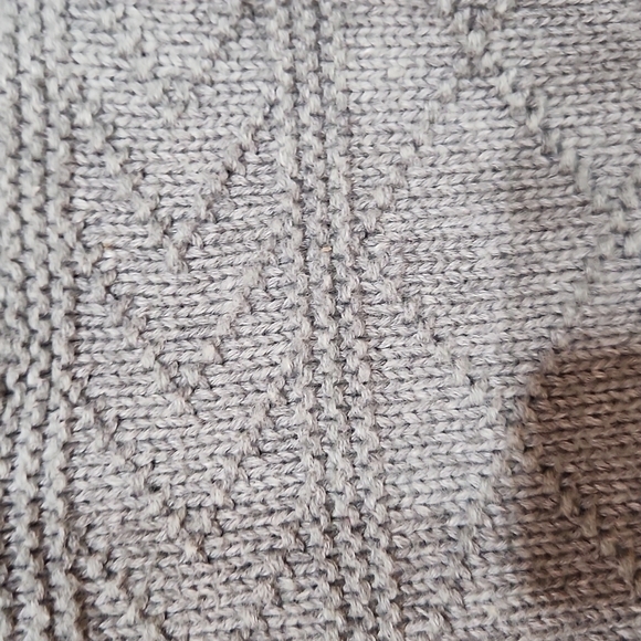 𝅺CHAPS grandpa sweater men's size large gray EUC - Picture 3 of 6